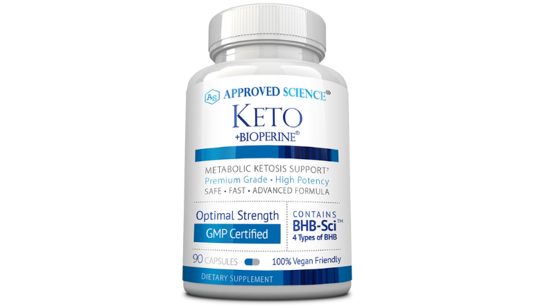 bottle of Approved Science Keto